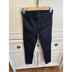 J. Brand Black Skinny Jeans High Rise Size 25 Cotton Shimmer Edge Night Out